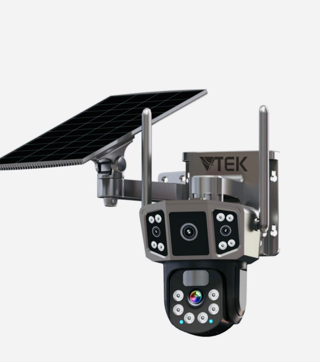 Solar 6MP Dual View Outdoor Siren Camera Hi-Easy