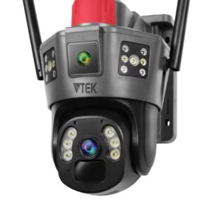 5G 5MP Dual View Outdoor Siren Camera V380